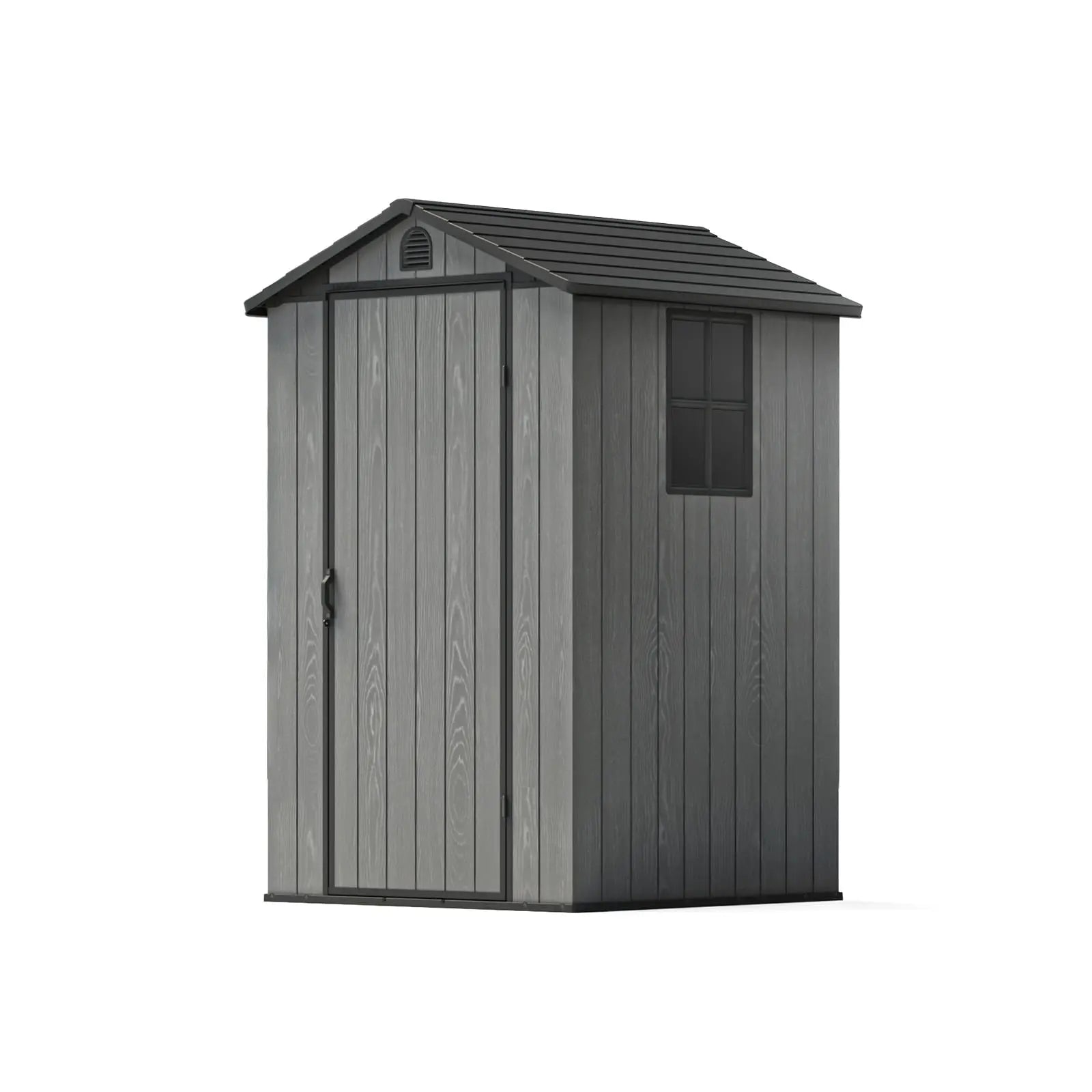 Patiowell 4x4 Plastic Storage Shed-1 color:cool gray