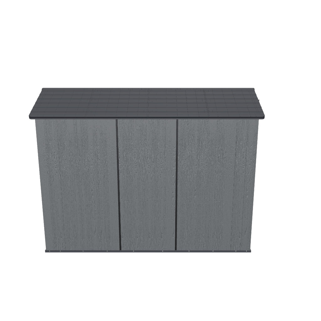 Patiowell 4x8 Plastic Storage Shed-3D Model color:white,cool gray