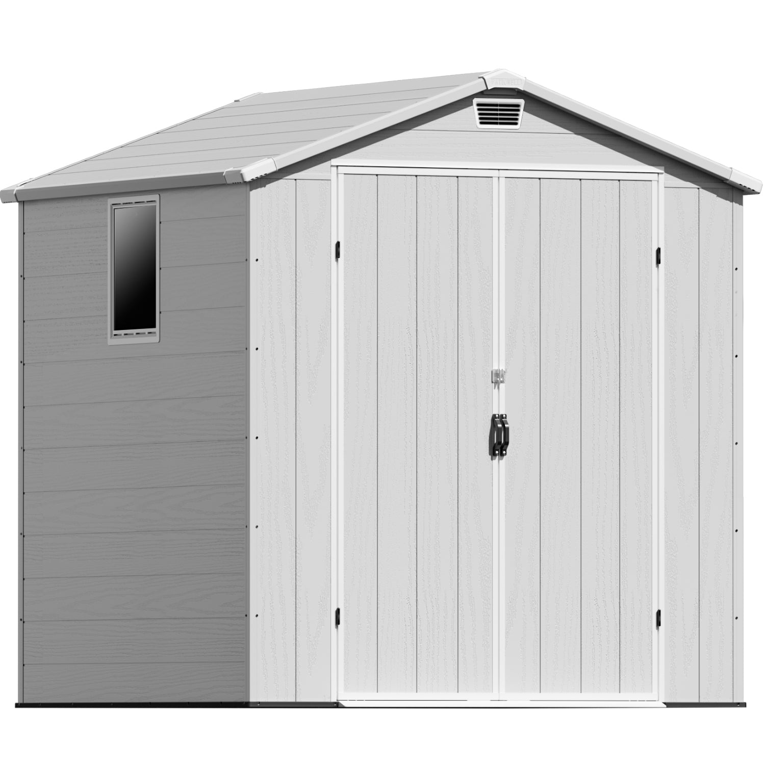 Patiowell 6x6 plastic shed gray